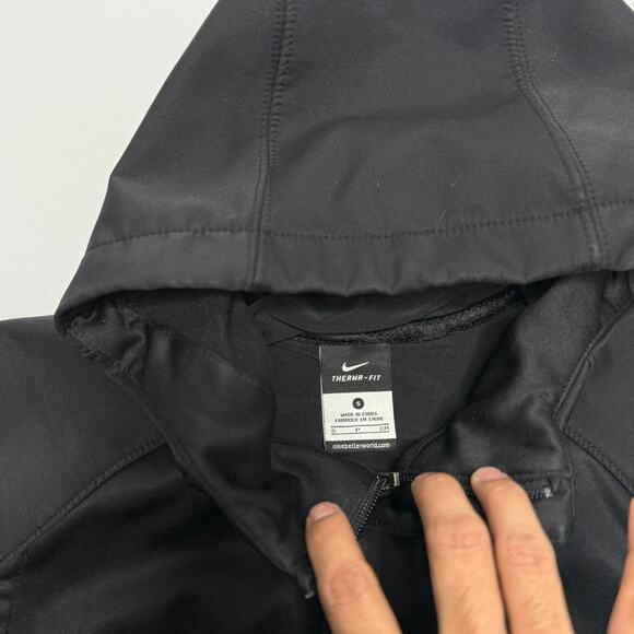 Nike Therma-Fit Hyper Elite Black Full-Zip Hoodie Size Small - Picture 3 of 7